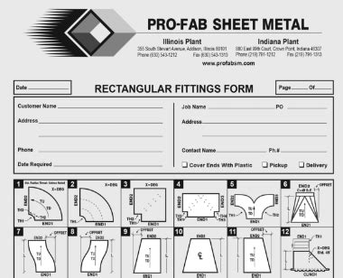 pro fab sheet metal catalog